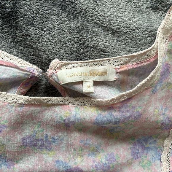 LoveShackFancy Floral Mini Dress - Picture 11 of 12